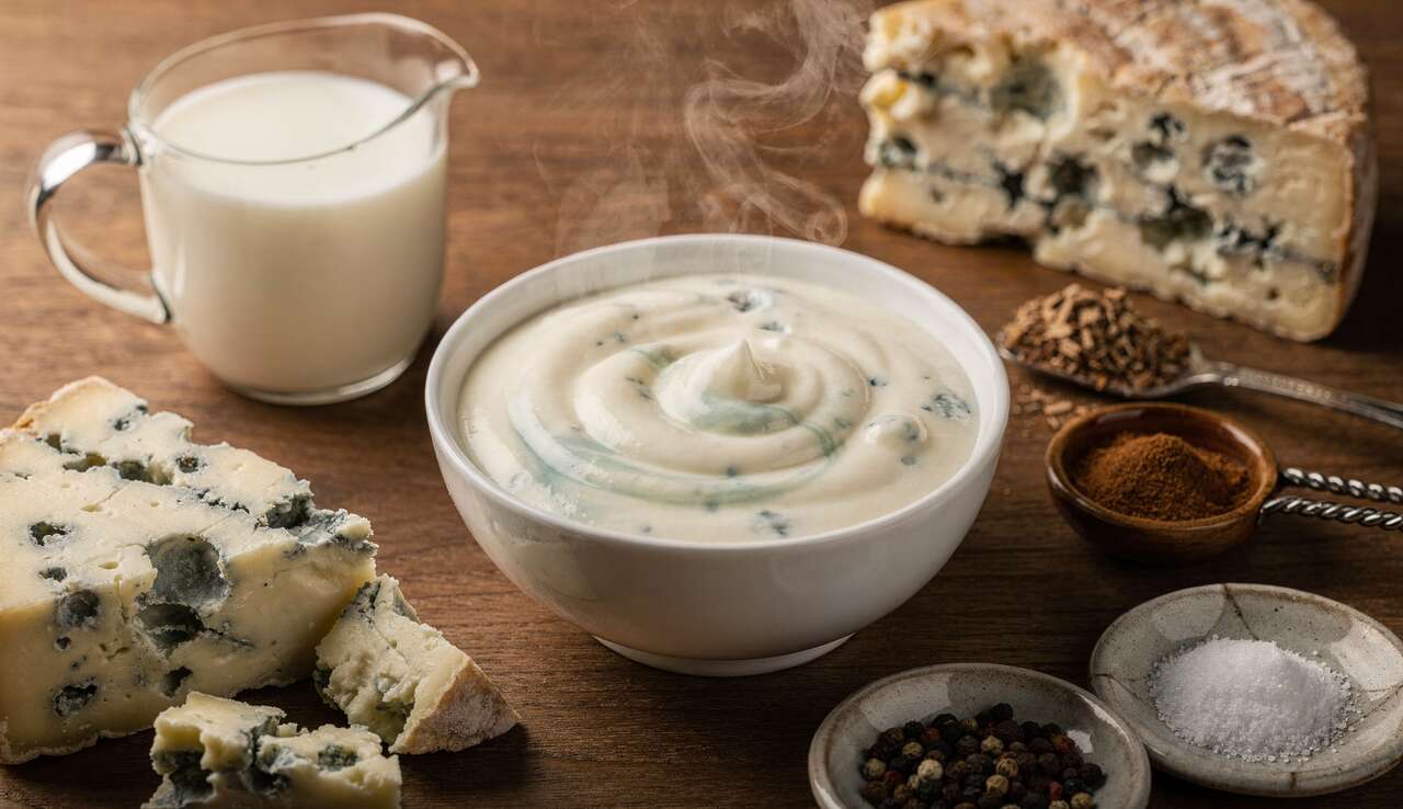 Sauce crémeuse au bleu : recette savoureuse et facile
