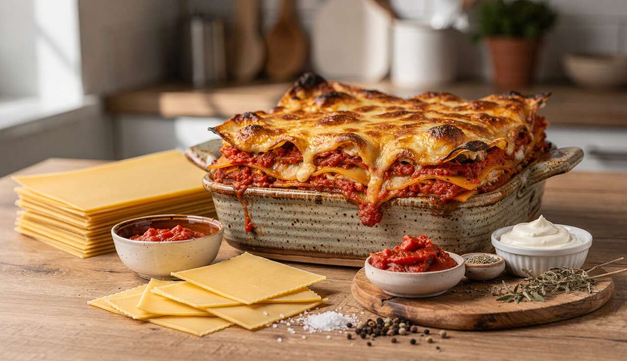 Lasagnes aux tomates et fromage à raclette : recette gourmande