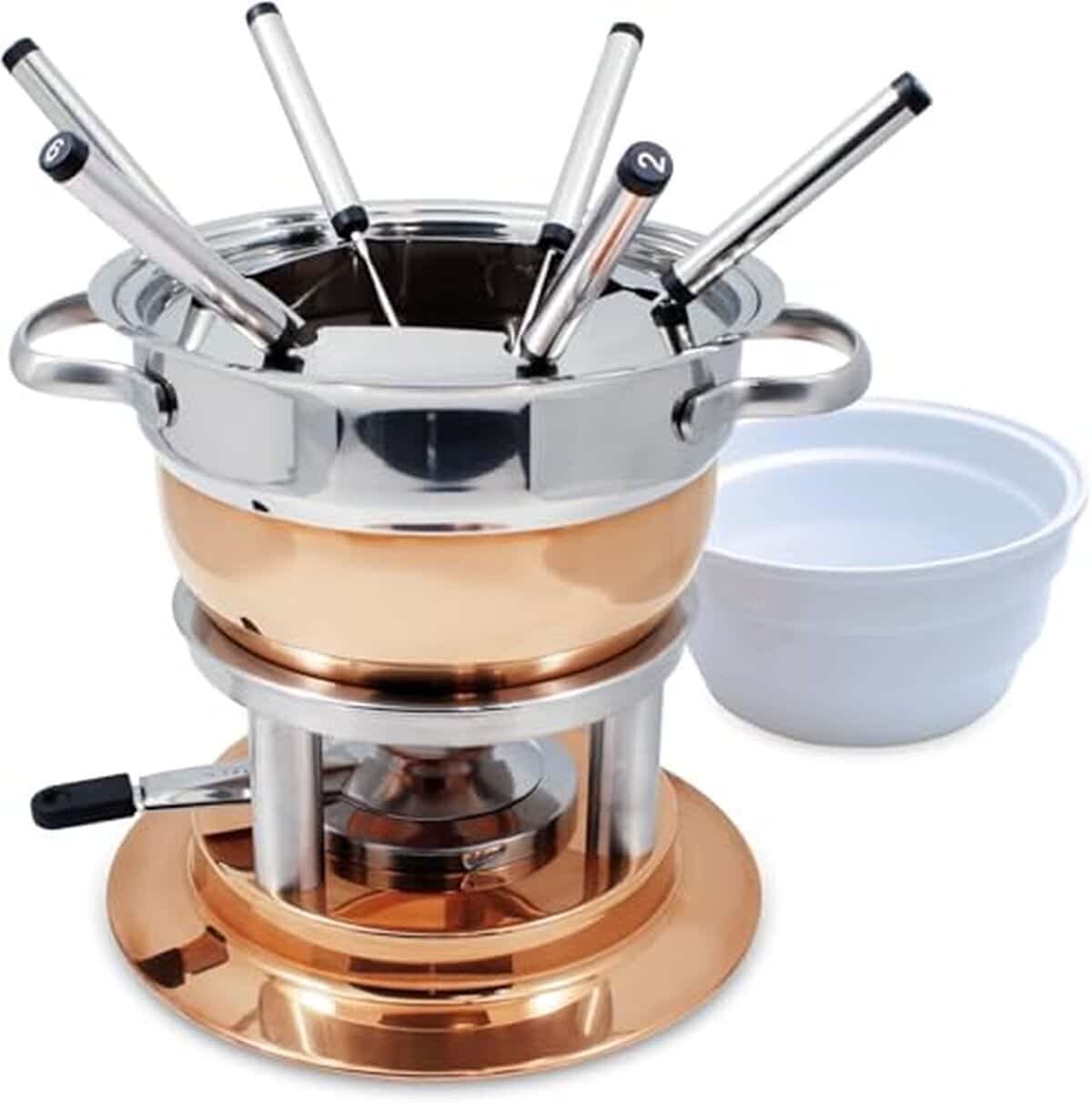 Test du service à fondue en cuivre Lausanne 11 Pc.