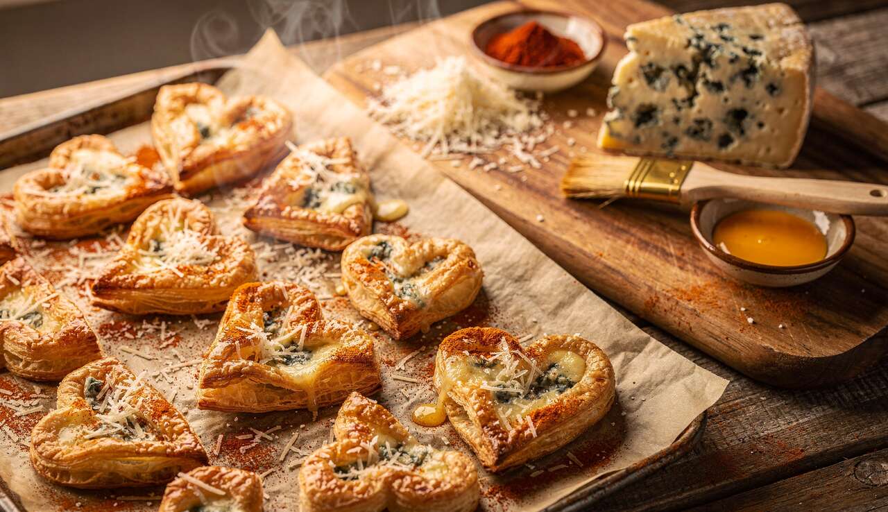 Cœurs Feuilletés au Fromage : recette Gourmande