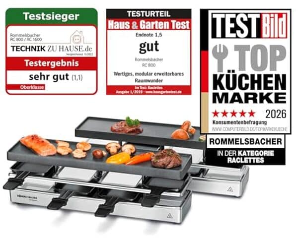 Découvrez notre test détaillé de la raclette ROMMELSBACHER RC 1600 fun pour 8 personnes : performances, fonctionnalités et avis pour un repas convivial réussi. Parfait pour vos dîners en famille ou entre amis !