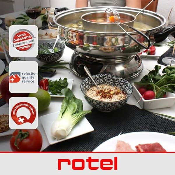 Découvrez notre test complet de l'appareil à fondue chinoise Rotel 1181250 : avantages, inconvénients et conseils pour une expérience culinaire réussie.