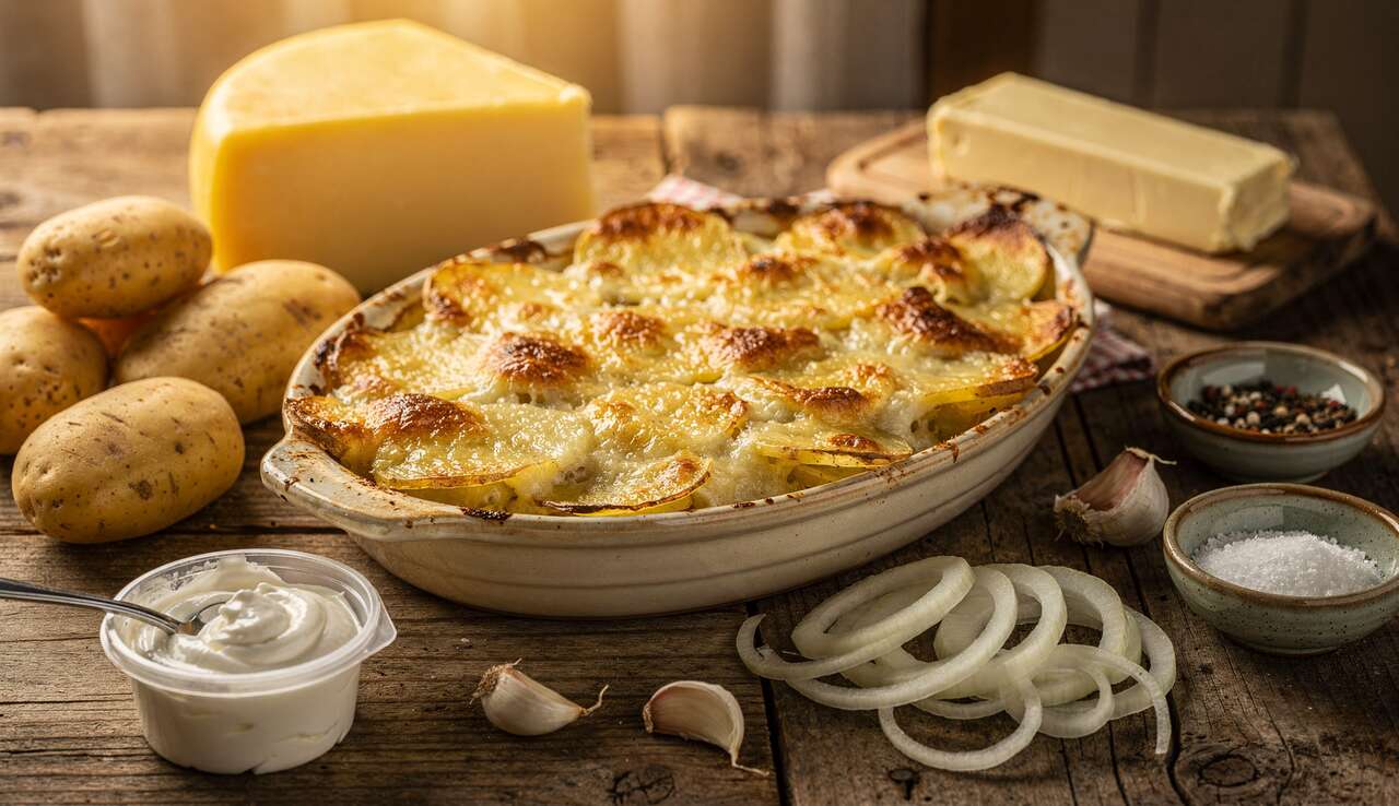 Gratin de Pommes de Terre au Fromage à Raclette : recette Savoureuse