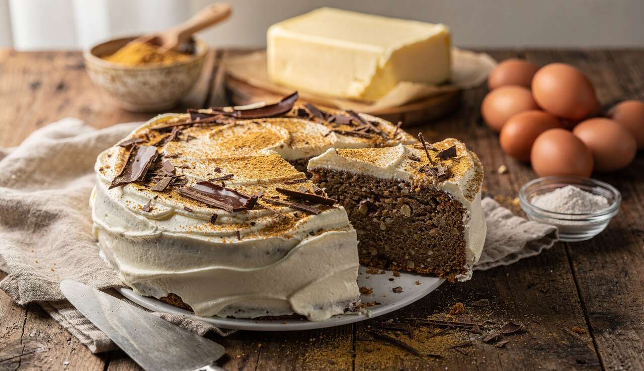 Cake chocolat noisette et châtaigne au fromage frais : recette gourmande