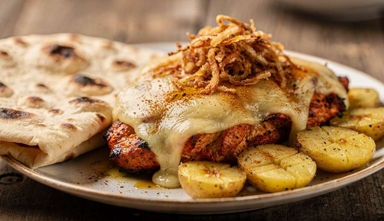 Recette de raclette au poulet à l'indienne