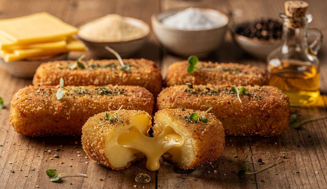 Croquettes de pomme de terre au fromage à raclette