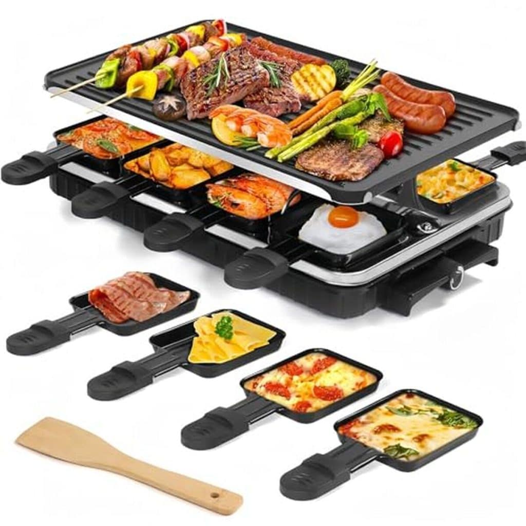 Test : appareil à raclette 8 personnes avec grille réversible