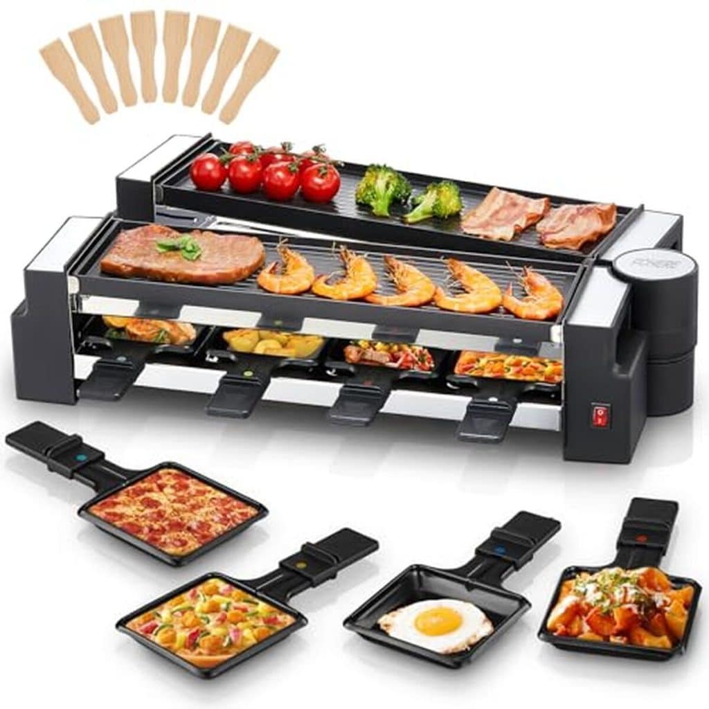 Test : appareil à raclette Fohere rotatif 1400 W