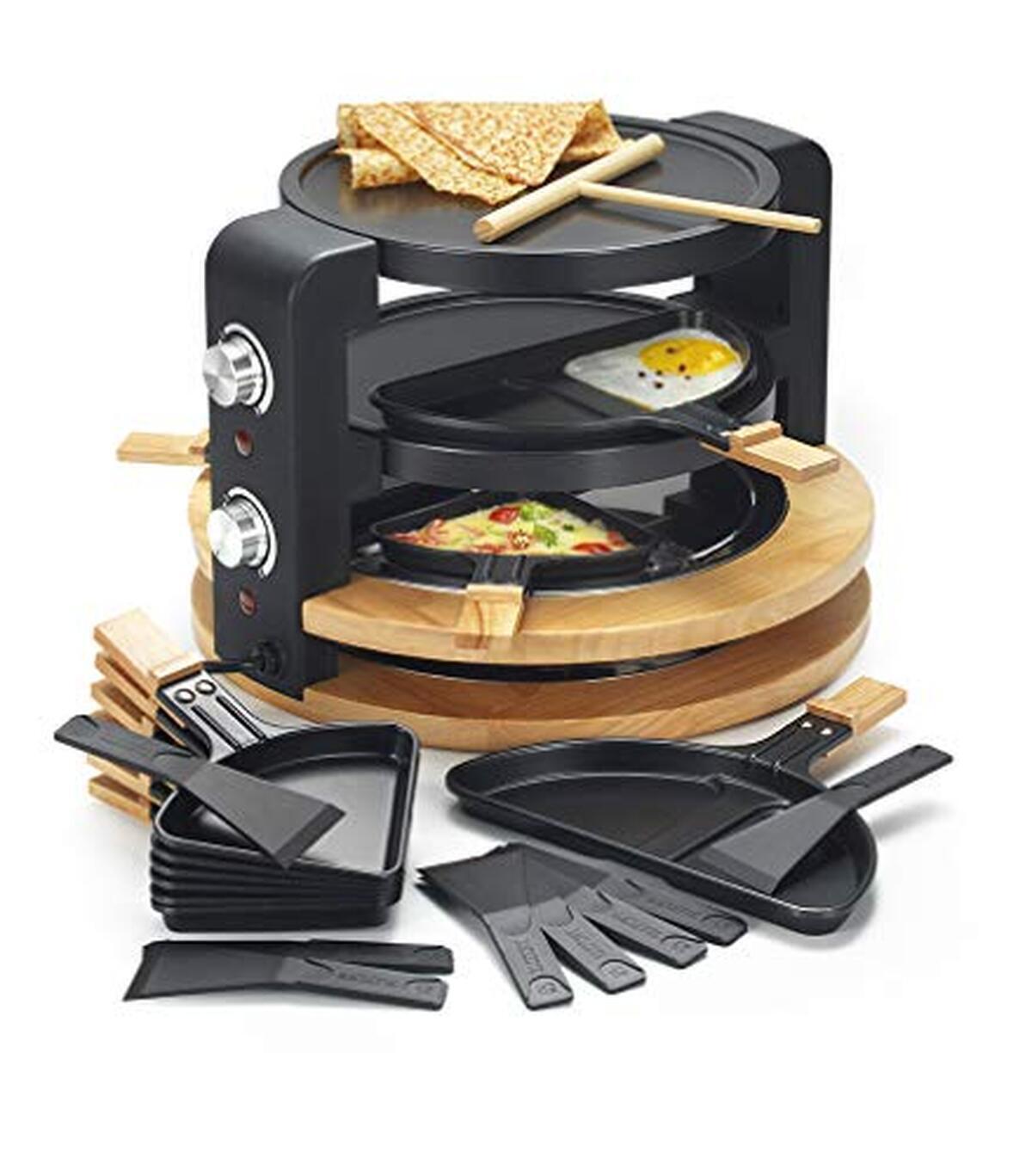 Test : appareil à raclette KCWOOD.8.SUPER 1500w multifonction