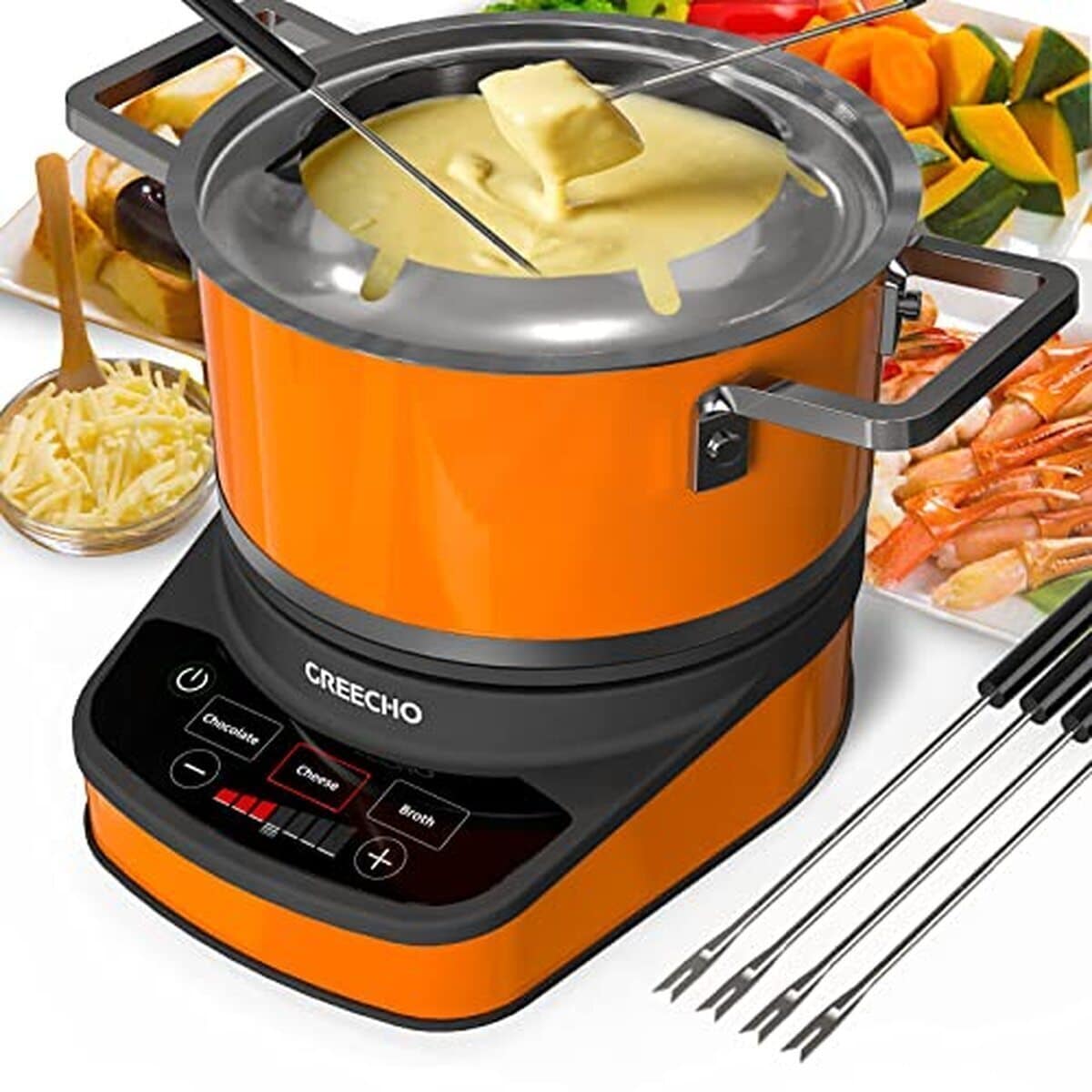 Test de la marmite à fondue électrique GREECHO 1200 W : capacité 2, 6 l et 3 modes