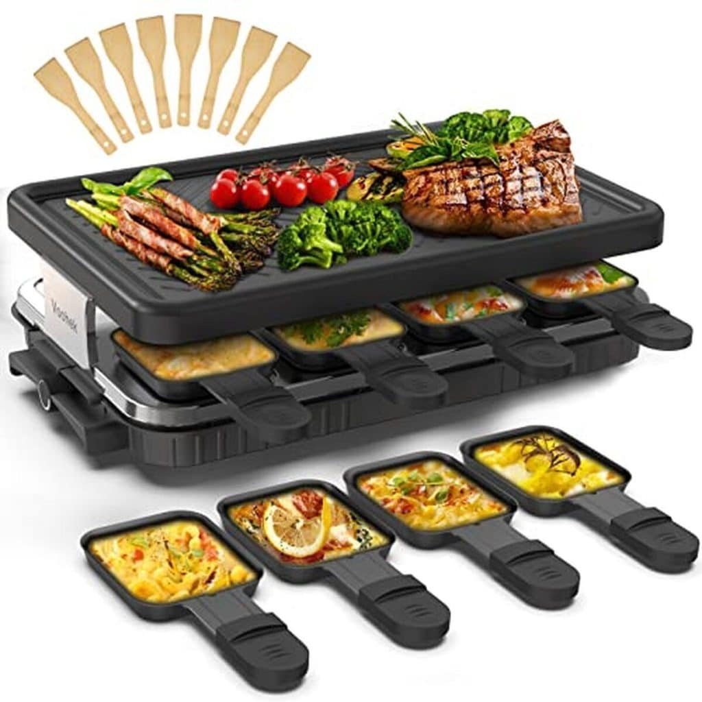 Test de l'appareil à raclette 8 personnes 1300W : convivialité et efficacité