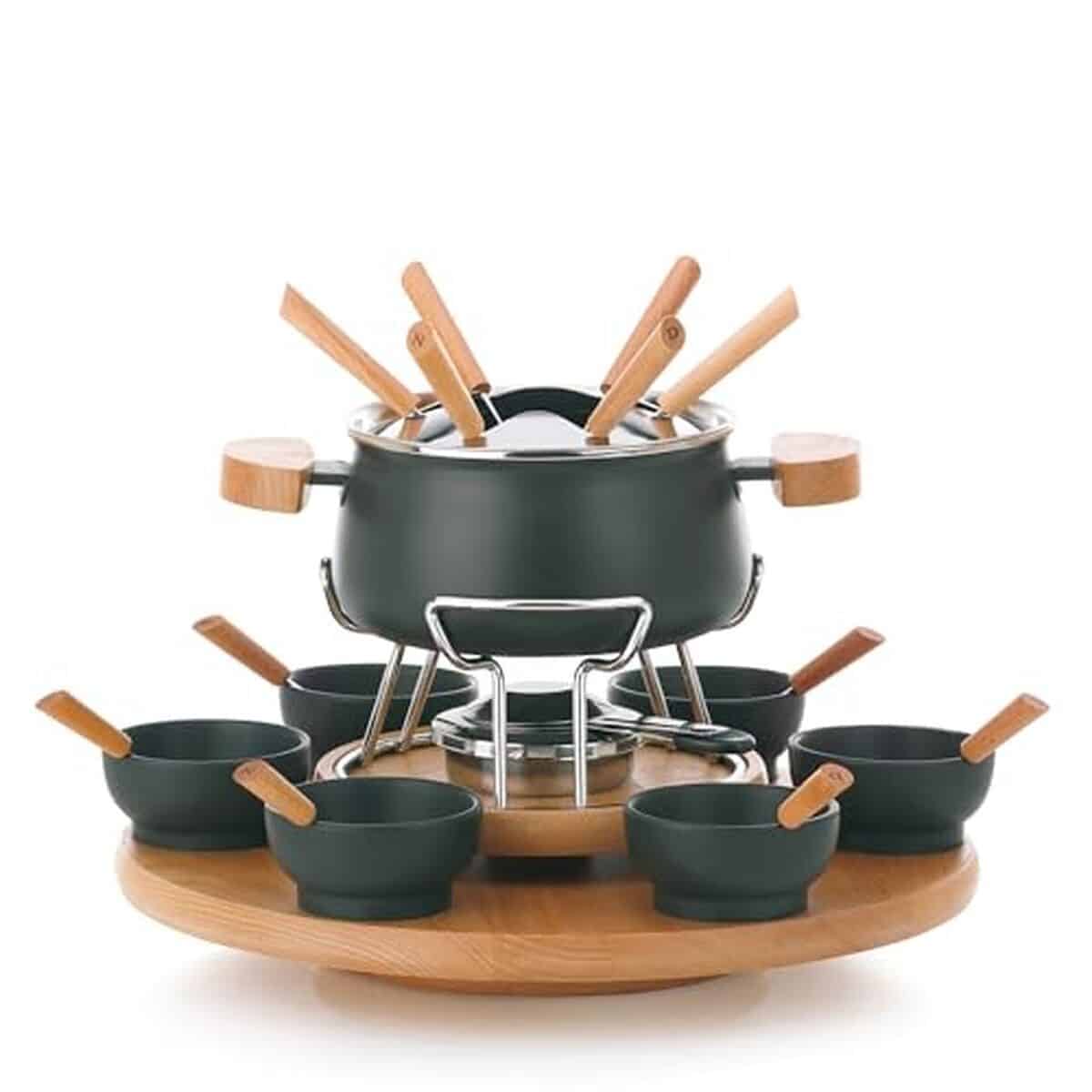 Test du set à fondue kela Natura 23 pièces avec plateau pivotant