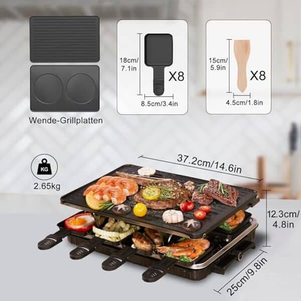 Découvrez notre test détaillé de l'appareil à raclette 2-en-1 1300W : fonctionnalités, performance et conseils pour réussir vos soirées entre amis ou en famille