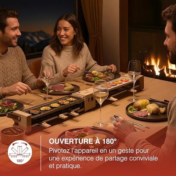 Découvrez notre test complet de l'appareil à raclette H.Koenig WOD360 1400 W : un appareil performant alliant design moderne et efficacité pour des moments conviviaux en toute simplicité