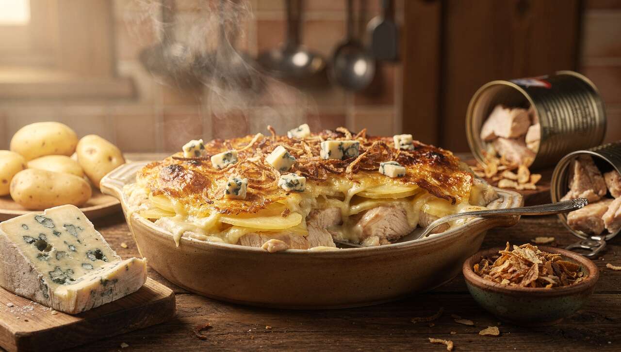 Recette Tartiflette au Poulet et Bleu : savourez l'Originalité