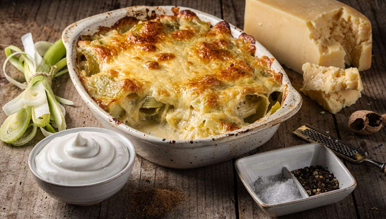 Gratin de Poireaux au Fromage à Raclette : recette Savoureuse