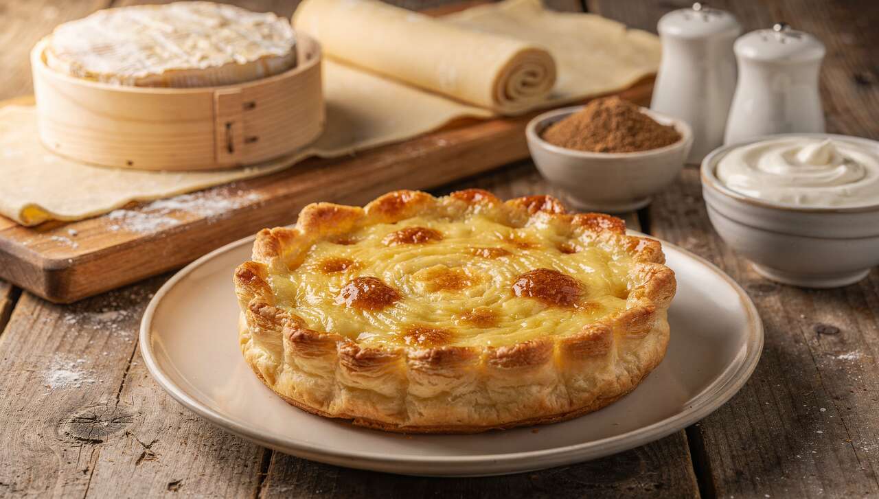 Recette : tarte au Mont d'Or onctueuse