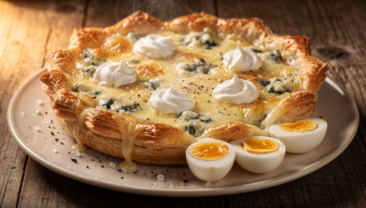 Tarte à la fondue : recette aux 3 fromages