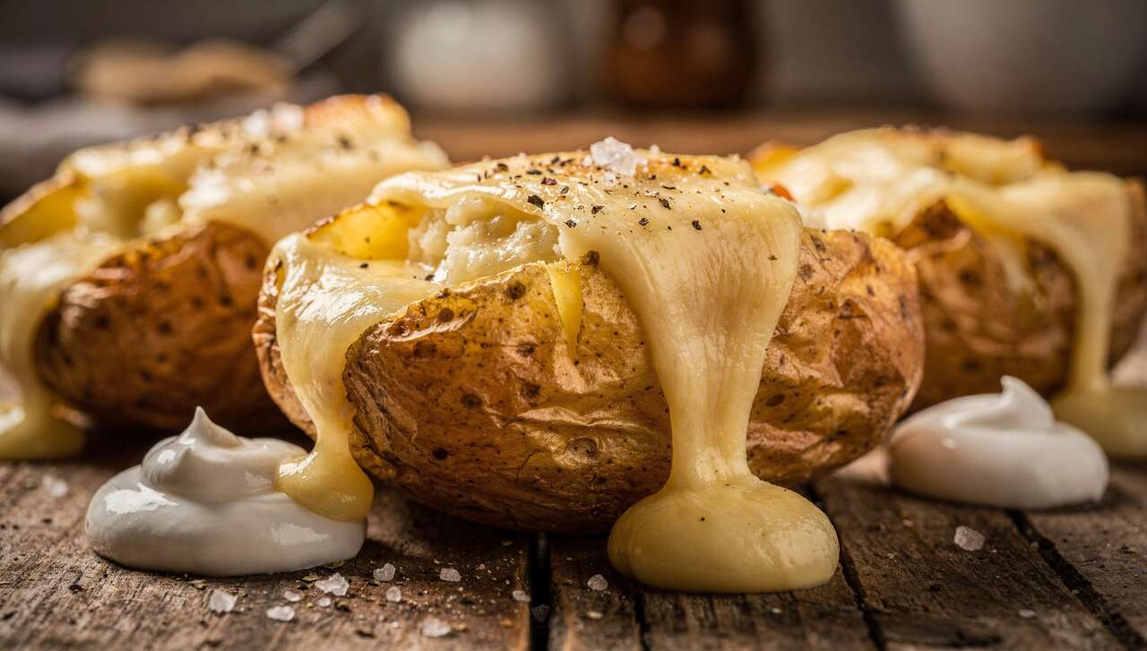 Pommes de terre farcies au fromage à raclette : recette savoureuse