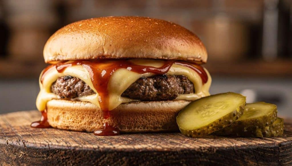 Hamburger au fromage à raclette : recette savoureuse