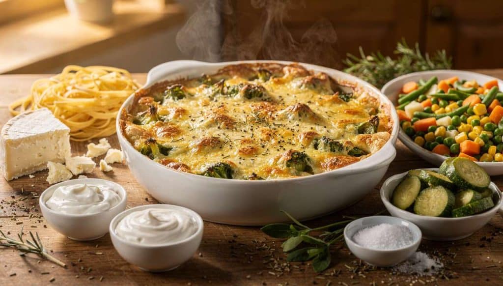 Gratin printanier au fromage frais : recette savoureuse