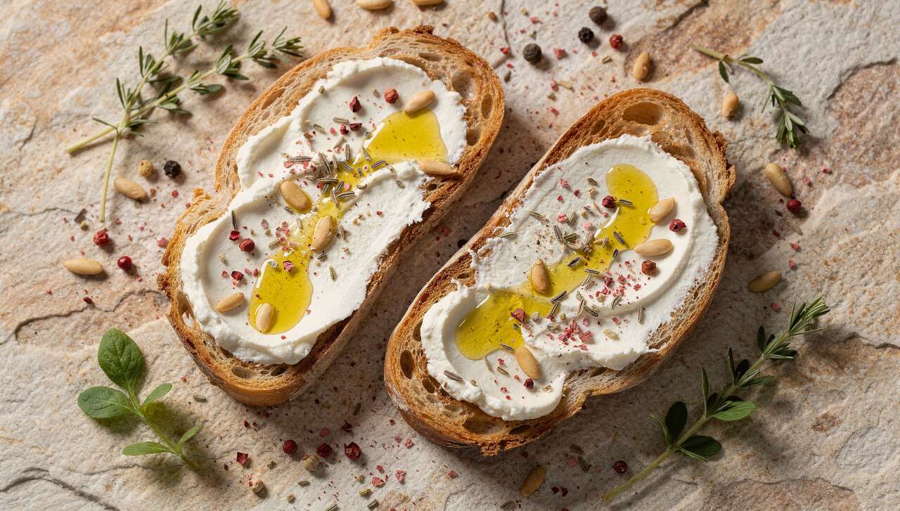 Duo de tartines printanières au fromage frais : recette gourmande