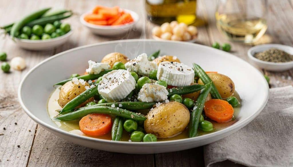 Navarin printanier sans viande au fromage