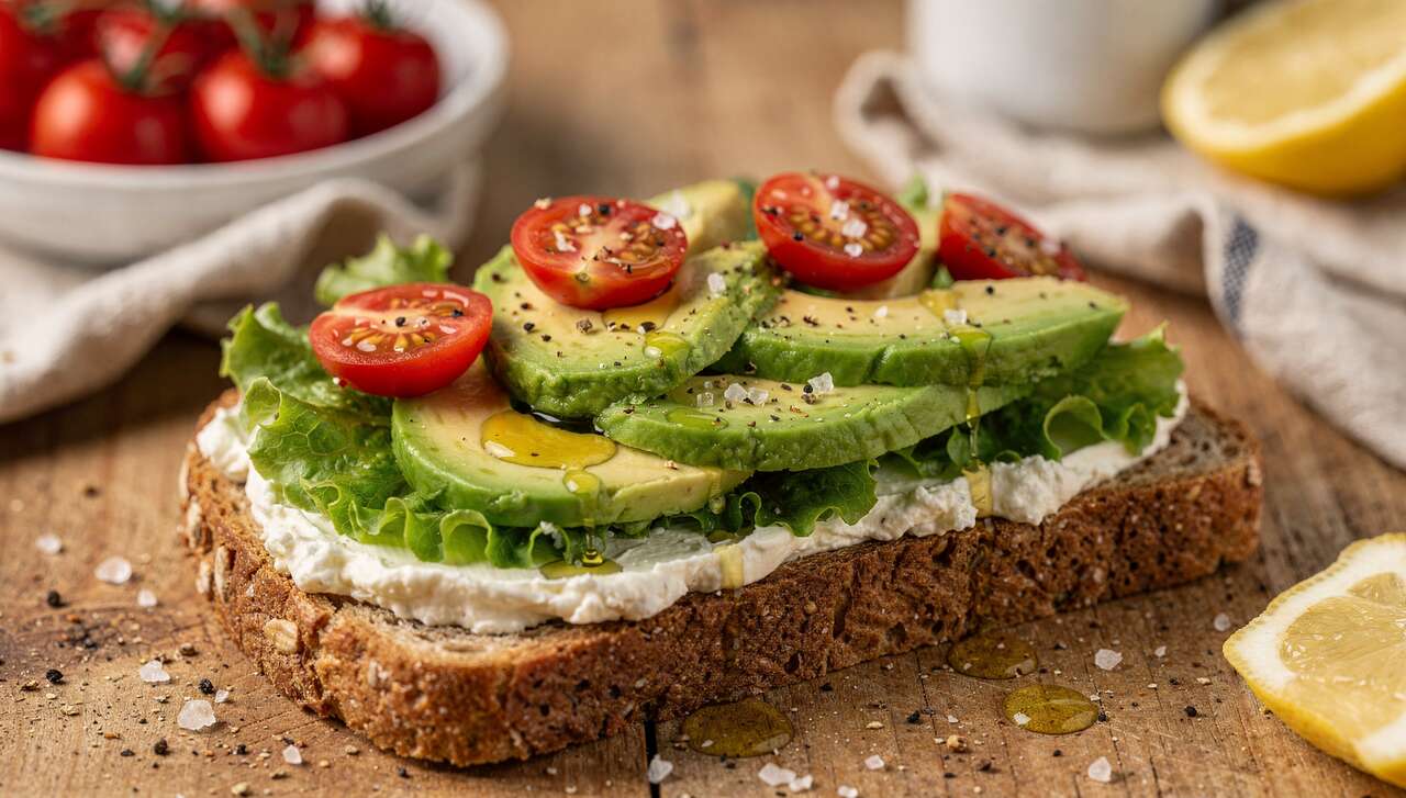 Sandwich avocat, fromage et crudités : recette gourmande