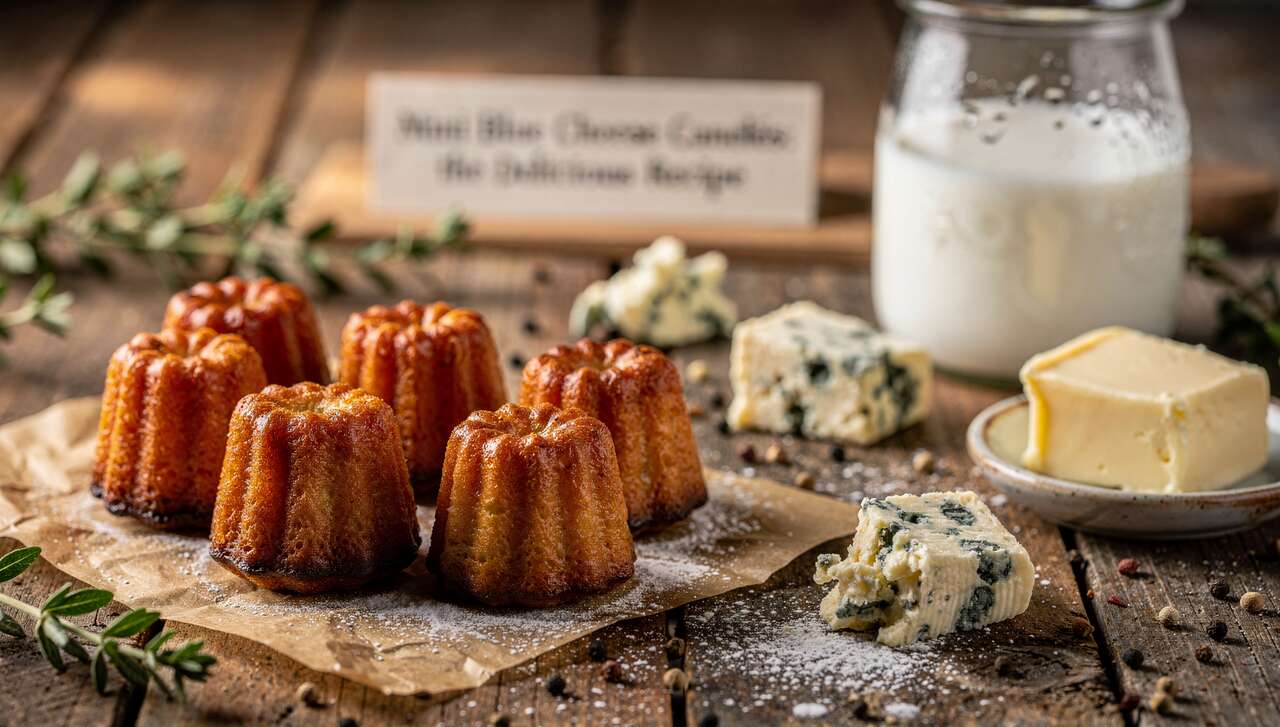 Mini cannelés au fromage bleu : la recette gourmande