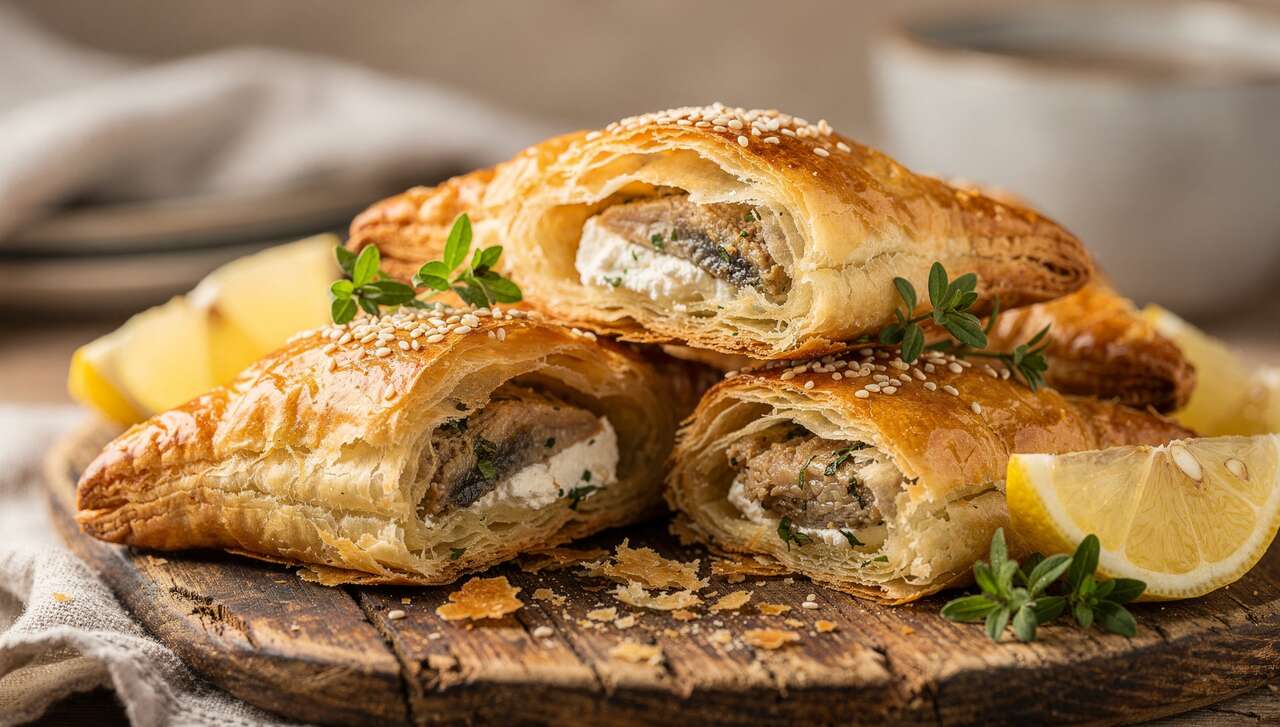 Recette de chaussons sardines fromage frais ail et fines herbes