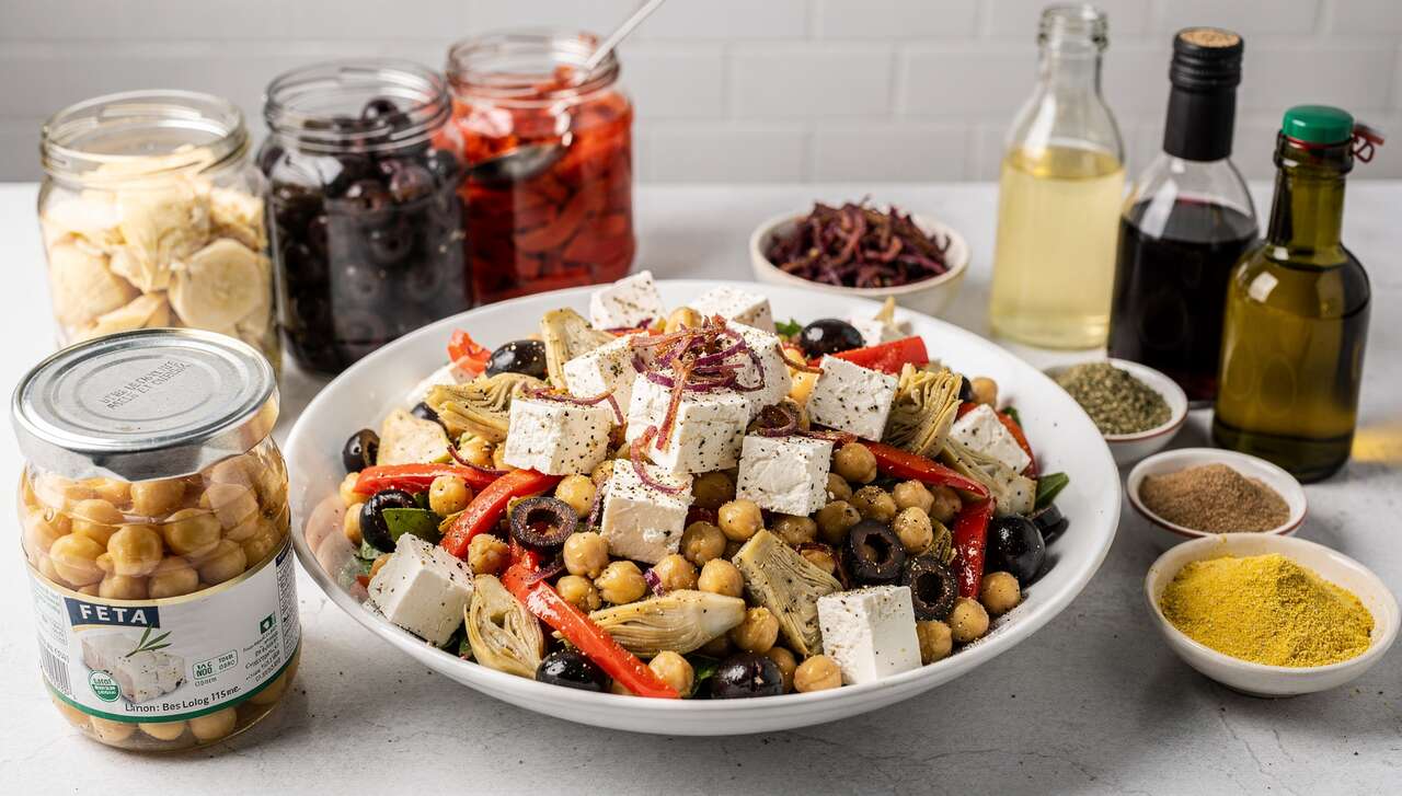 Salade de pois chiches et feta : recette savoureuse