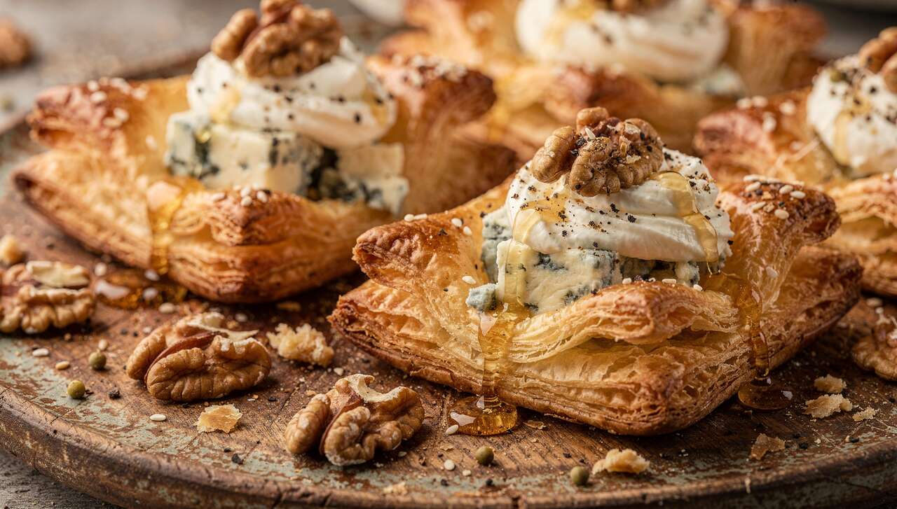 Feuilletés apéritifs au fromage bleu : recette savoureuse