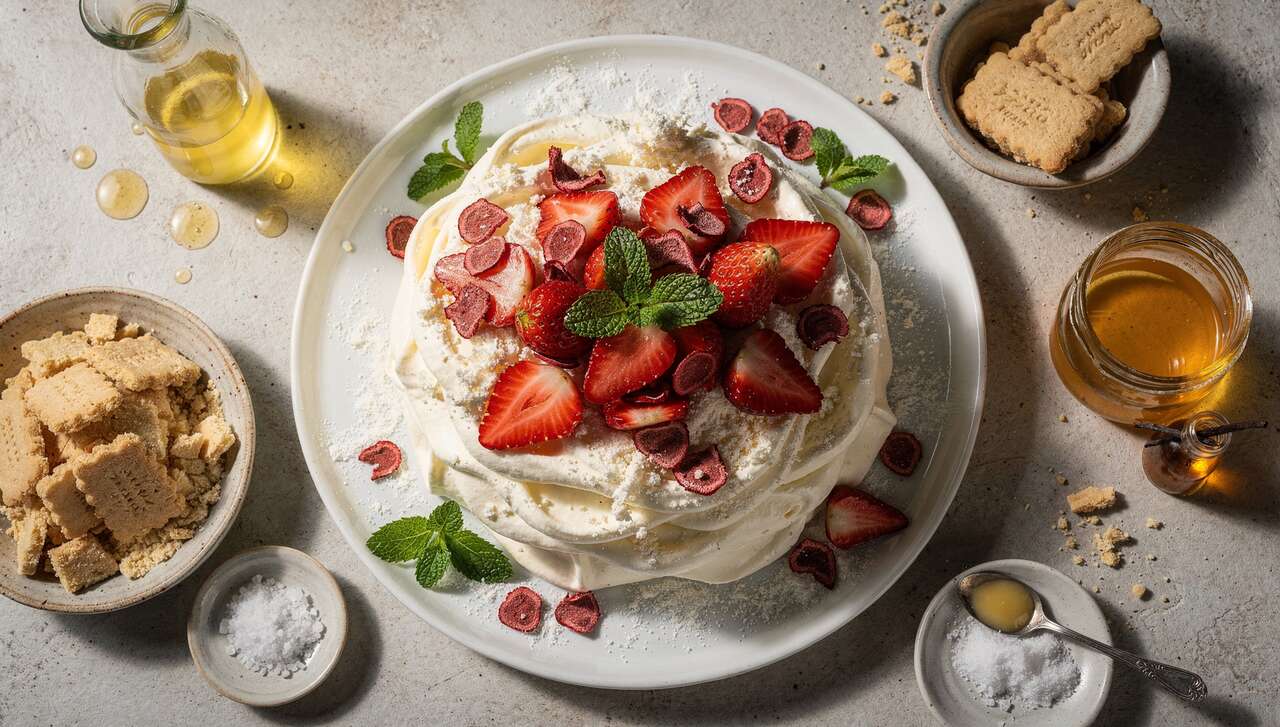 Douceur de fraises au fromage frais et menthe : recette gourmande