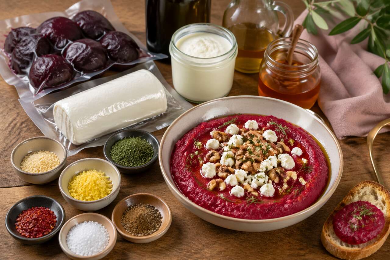 Dip betterave-chèvre : recette originale et savoureuse