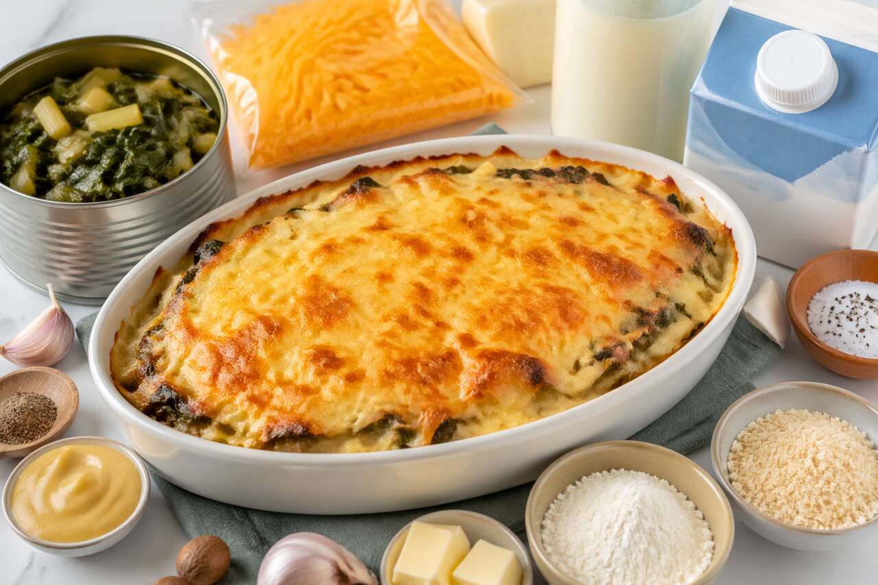 Gratin de blettes au cheddar : recette savoureuse