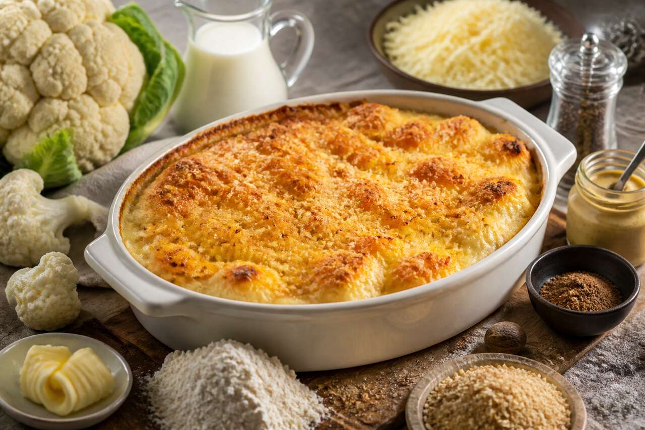 Recette : gratin de chou-fleur au fromage