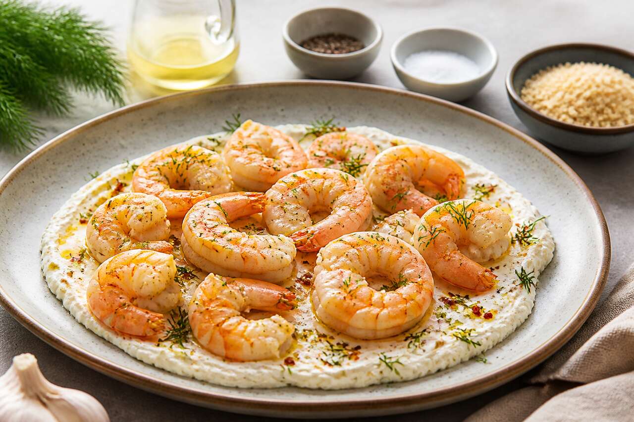 Crevettes festives au fromage frais : recette savoureuse