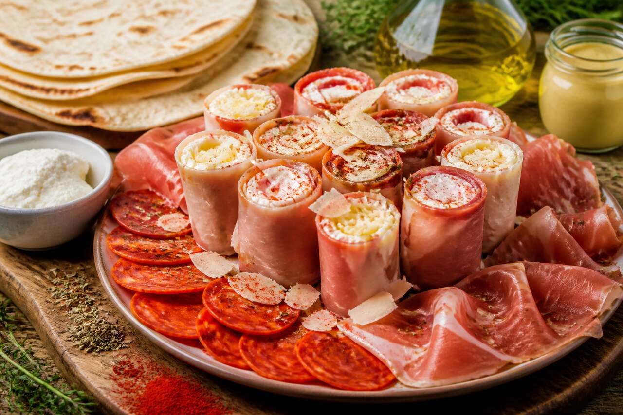 Recette de roulés jambon, chorizo et fromage de brebis
