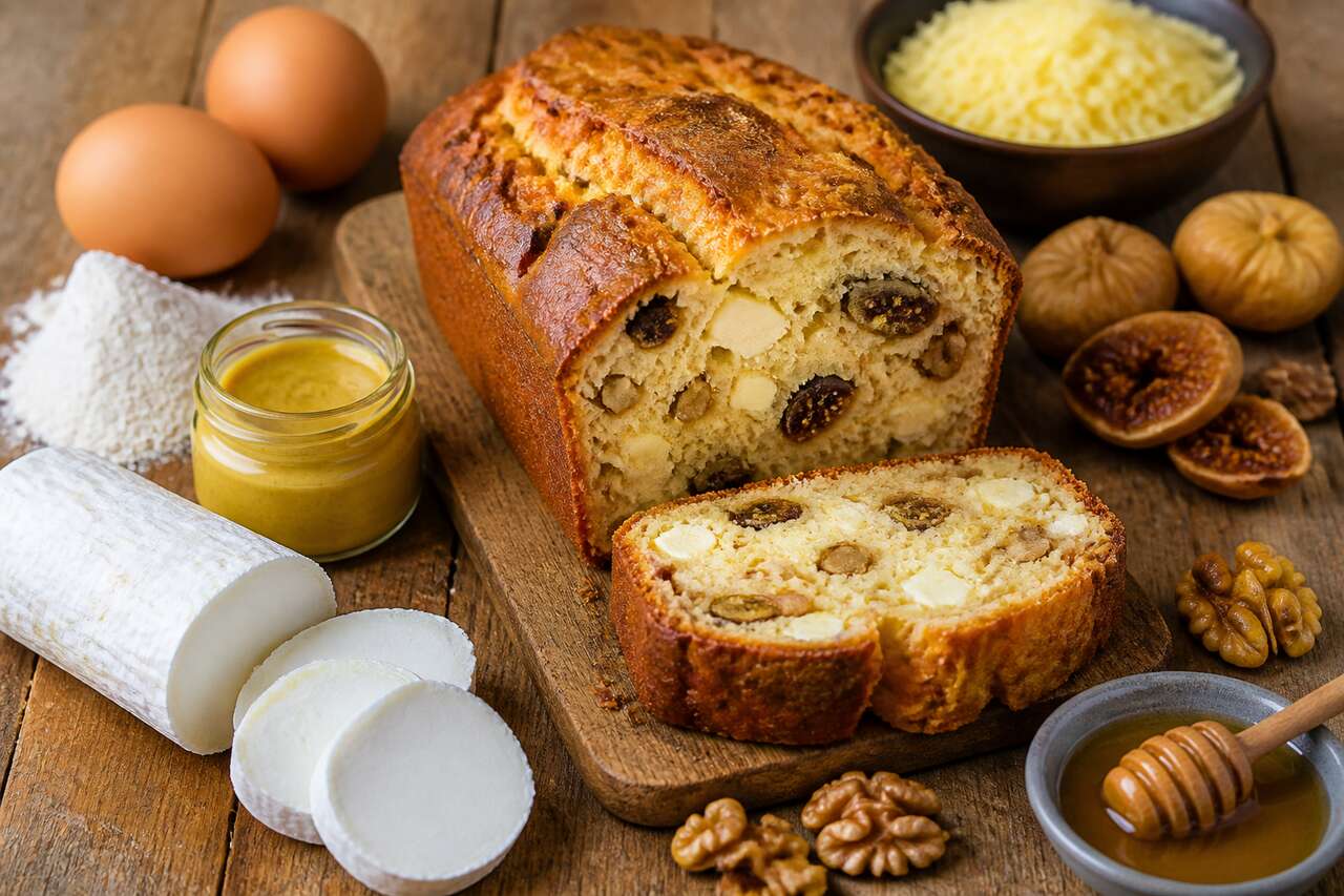 Recette de cake au fromage et figues séchées