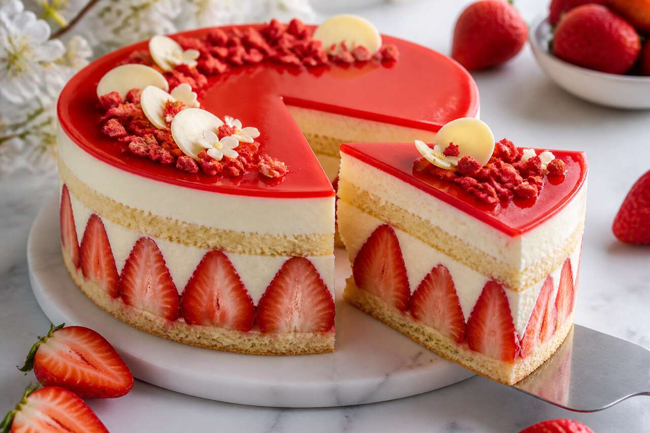 Fraisier au mascarpone : recette gourmande