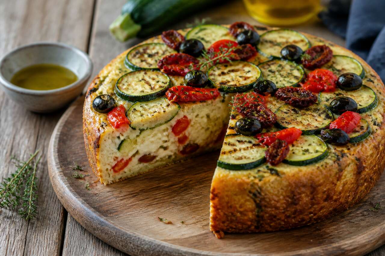 Recette : cake aux légumes d'été et fromage de chèvre