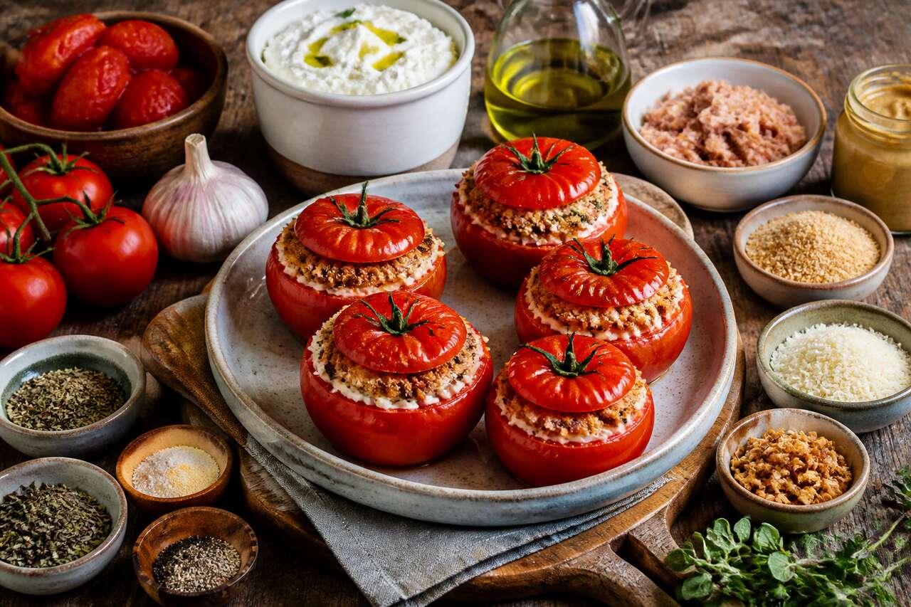 Tomates farcies : recette gourmande au fromage frais