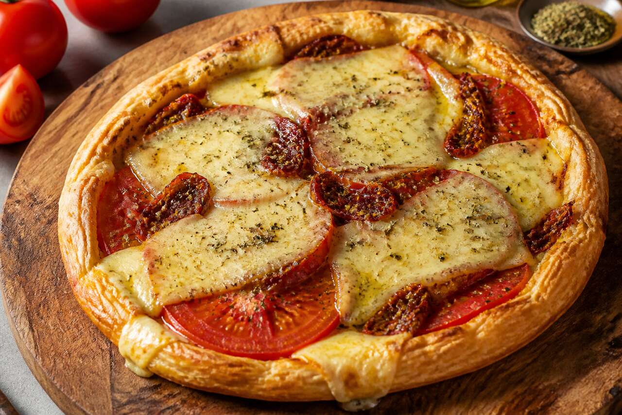 Recette tarte tomates, moutarde et fromage à raclette