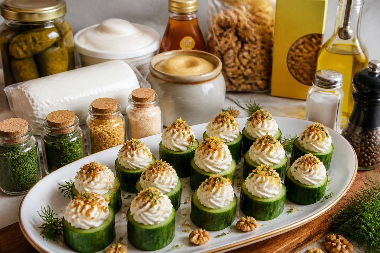 Recette de concombre farci au chèvre
