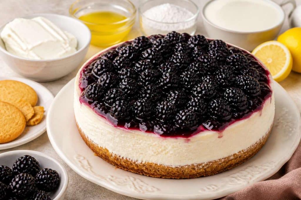Cheesecake aux mûres et fromage frais : recette gourmande