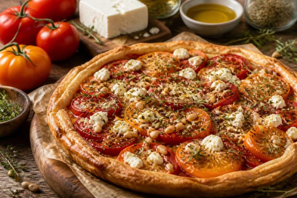 Tarte tomate feta rustique : la recette facile et savoureuse