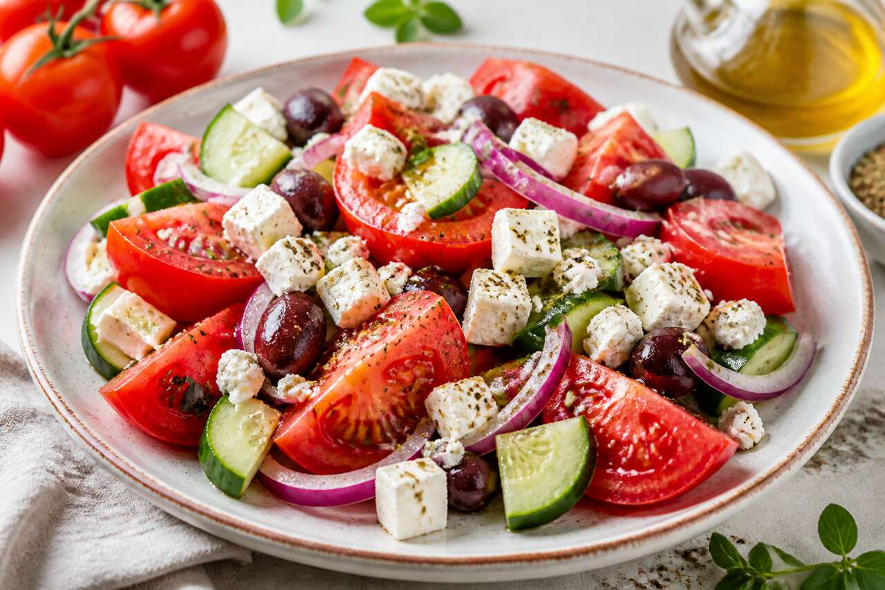 Recette de salade tomate et feta