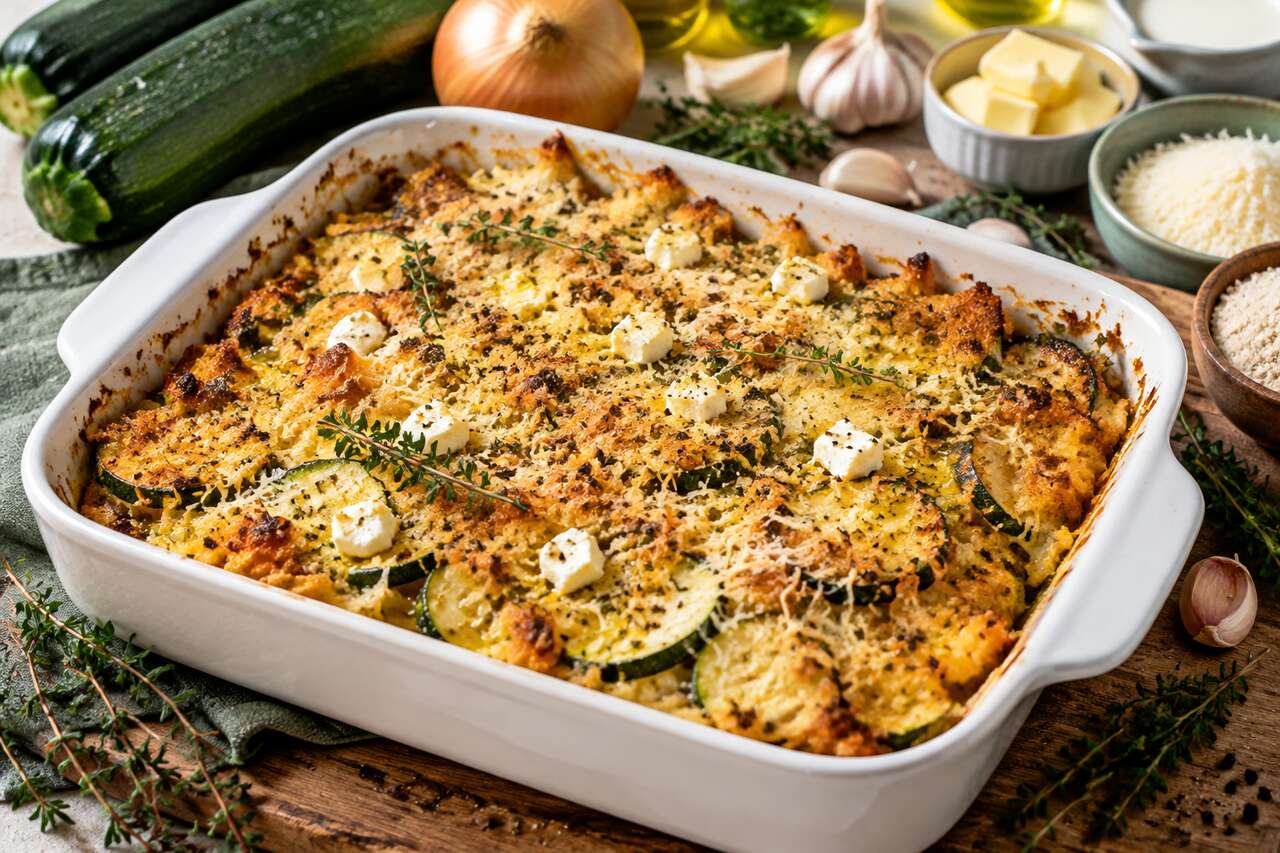 Recette Crumble Courgettes Parmesan