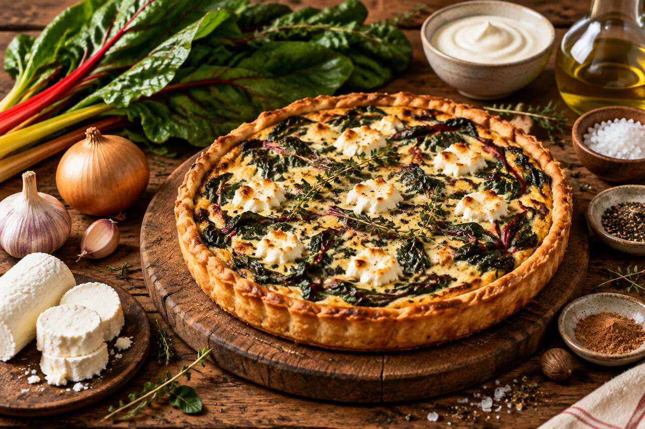 Tarte aux blettes et chèvre : une recette gourmande